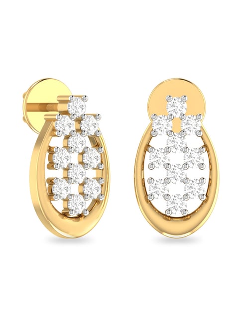 PC Jeweller The Garvan 22 KT Yellow Gold Earrings : Amazon.in: Fashion