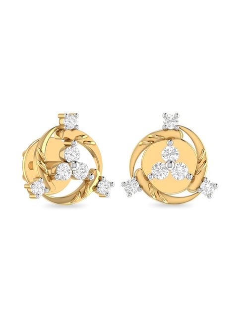 PC Jeweller Amblaoibh 18k Gold Earrings for Women-picture-14