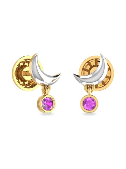 18k Gold Finish Classic Halo Studs On Pure 925 Silver with Premium Scr –  Twenty One Jewels