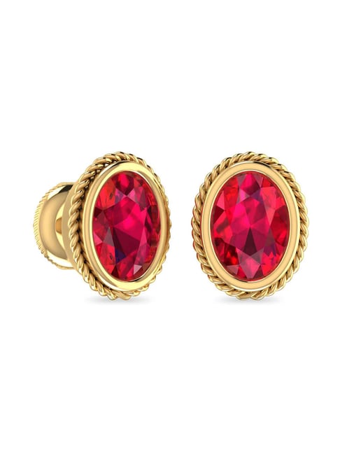 PC Jeweller Thorn 18k Gold Earrings for Women-picture-39