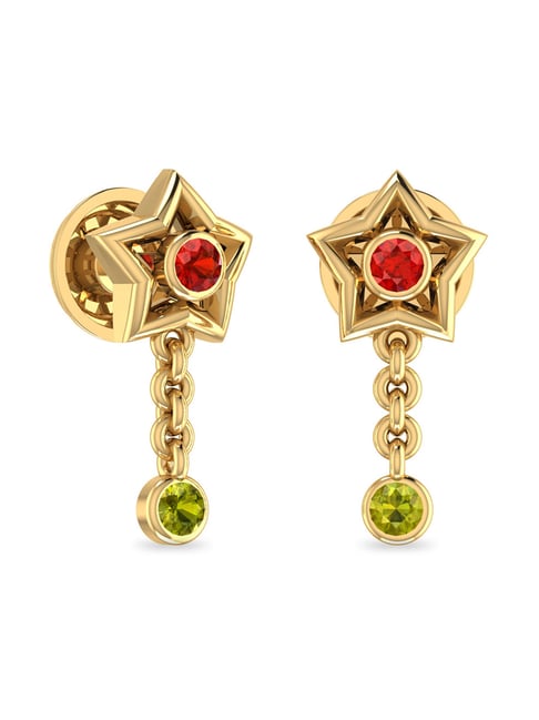 PC Jeweller Reva 18k Gold Earrings for Women-picture-34