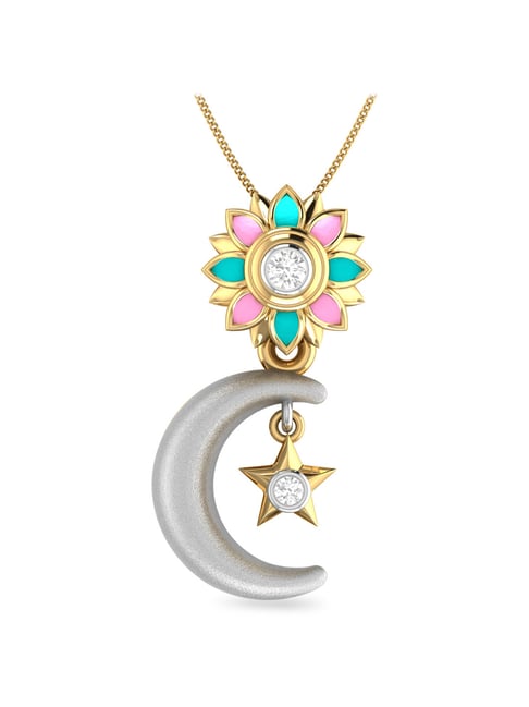 PC Jeweller Almika 18k Gold Pendant without Chain for Unisex