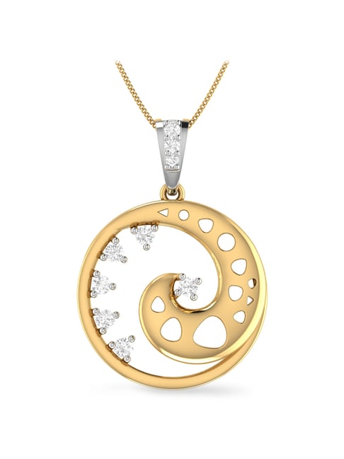 PC Jeweller Matriswa 18k Gold Pendant without Chain for Women-picture-47