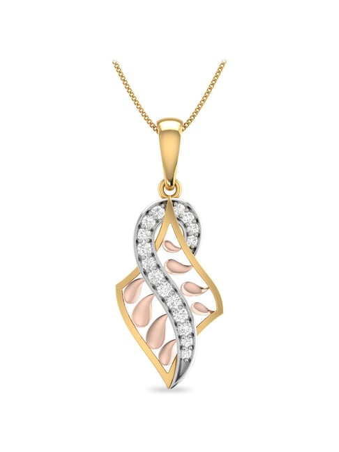 PC Jeweller Cuinn 18k Gold Pendant without Chain for Women-picture-10