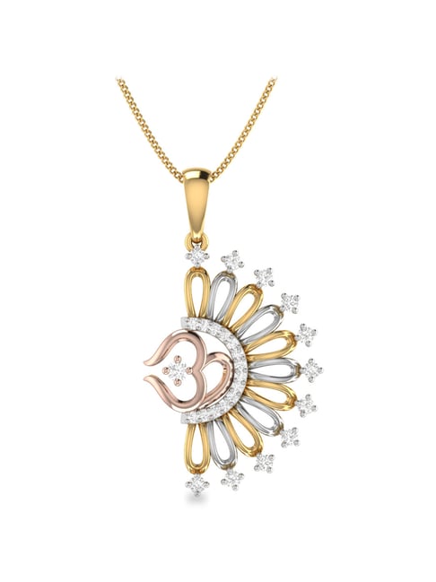 PC Jeweller Swarati 18k Gold Pendant without Chain for Unisex