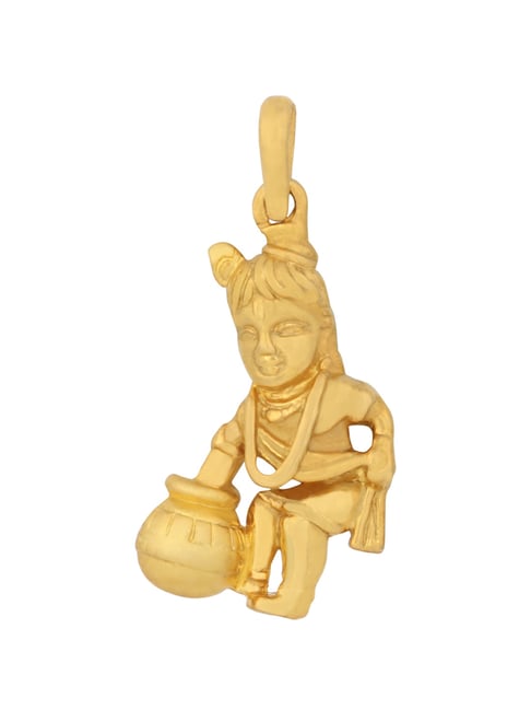 PC Jeweller Madhav 18k Gold Pendant without Chain for Unisex