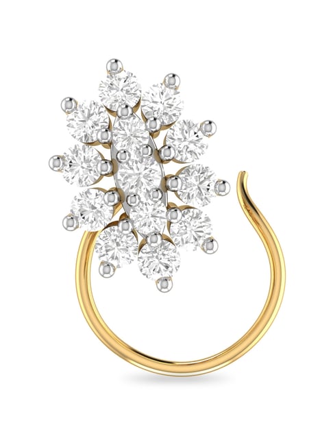 PC Jeweller Brenn 18k Gold Nosepin for Women-picture-35
