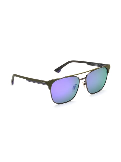 Police SPL574A57S69VSG Purple Square Sunglasses