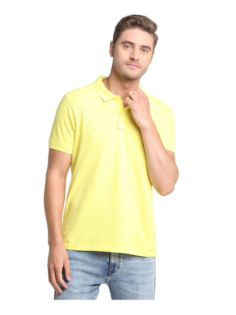 Pepe Jeans Yellow Regular Fit Polo T-Shirt