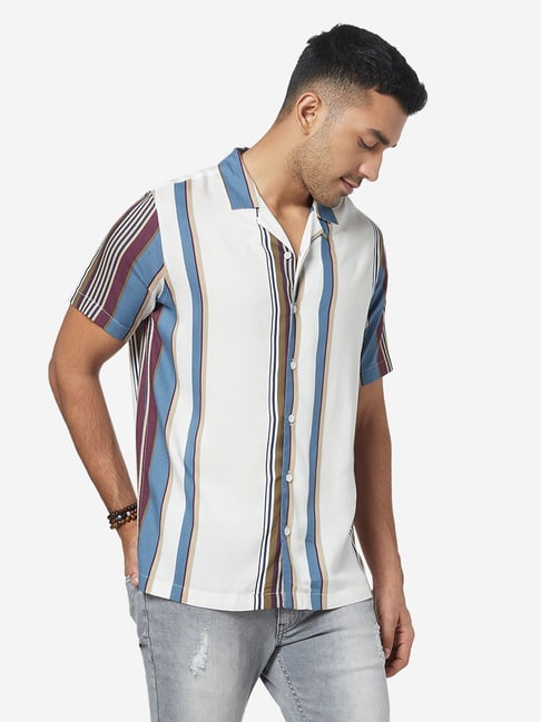 RELAXED BLUE STRIPED SHIRT BLUE STRIPE – FRAME