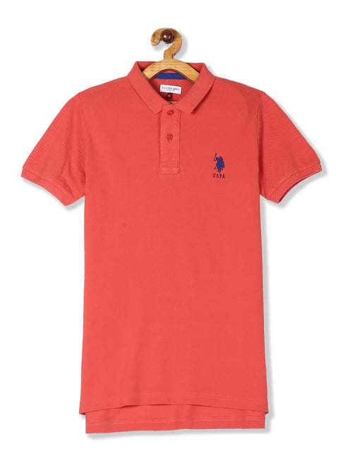 U S Polo Assn U.S. Polo Assn. Kids Red Solid T-Shirt