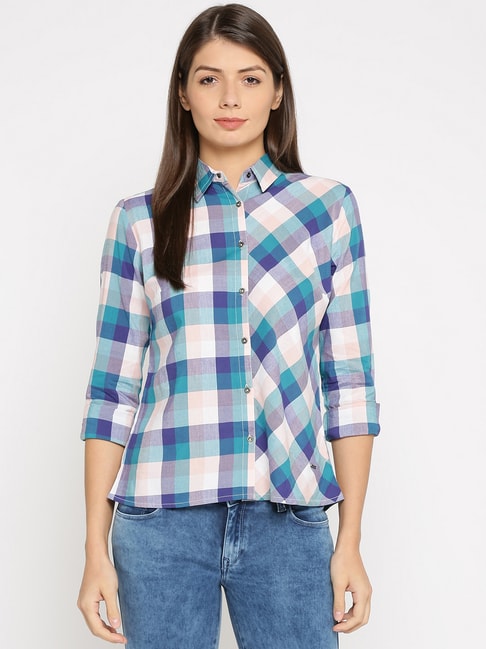 Pepe Jeans Multicolor Check Shirt Price in India