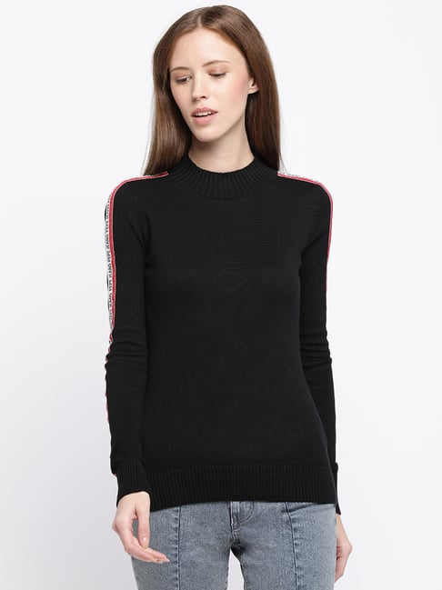 Pepe Jeans Black Round Neck Sweater