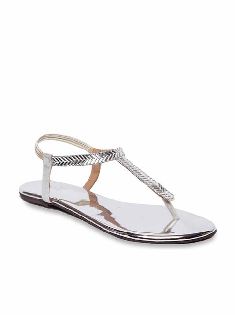 Inc.5 Women's Silver Sling Back Sandals Price in India