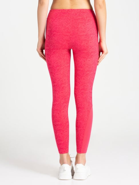 Buy Jockey Magenta Textured Yoga Pants - AA01 for Women Online @ Tata CLiQ