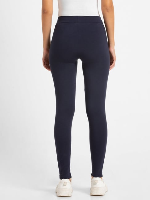 Jockey Blue Printed Sports Leggings