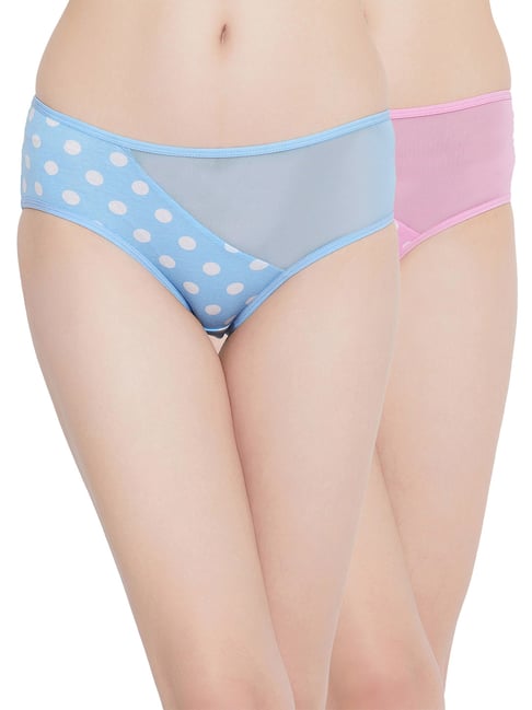 La Vie En Rose Green Cotton Panty