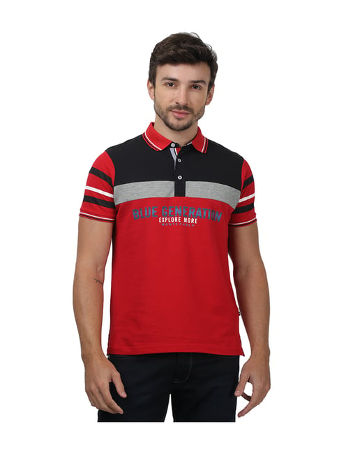 Monte Carlo Red Short Sleeves Polo T-Shirt