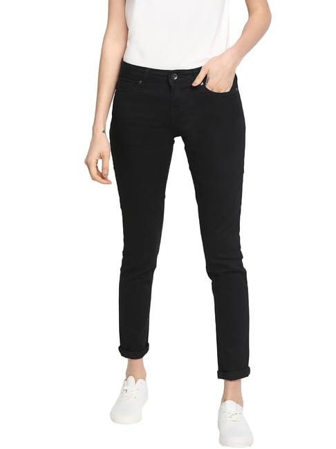 Pepe Jeans Black Lightly Washed Jeans-image-0