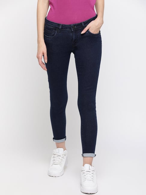 Pepe Jeans Blue Skinny Fit Lightly Washed Jeans