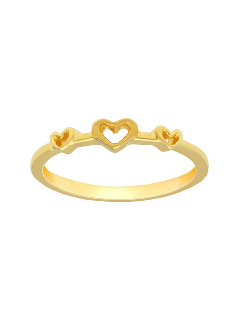 14k Gold Heart Ring, 14k Gold, 5A Zircons, Hallmarked - Avarta