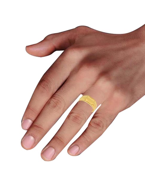 22K Gold Wedding Band Ring for Women With Enamel - 235-GR6075 in 5.600 Grams