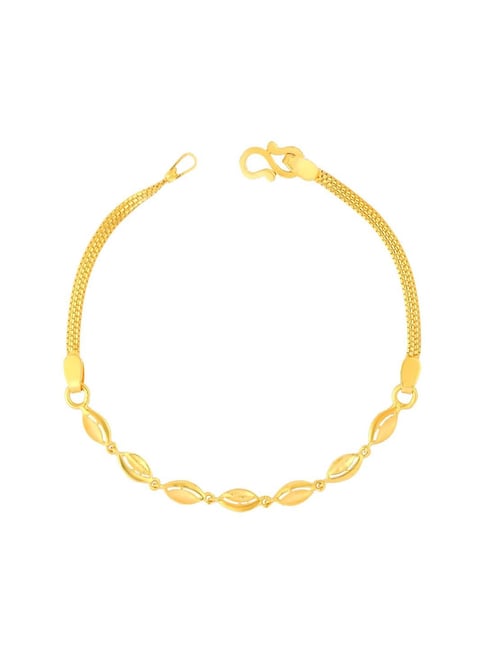 22K Gold Bracelet for Women with Cz & Ruby - 235-GBR2621 in 12.050 Grams