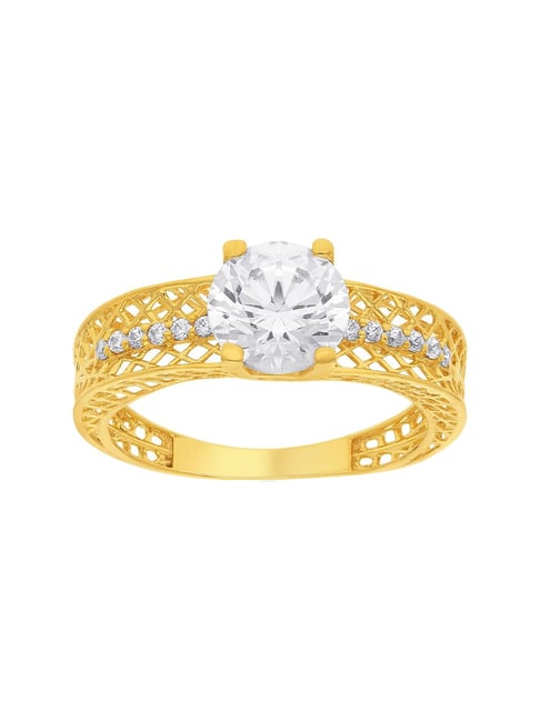 Malabar Gold and Diamonds Women's 22ct Yellow Gold Ring, K 1/2 - NZR364:  Buy Online at Best Price in UAE - Amazon.ae