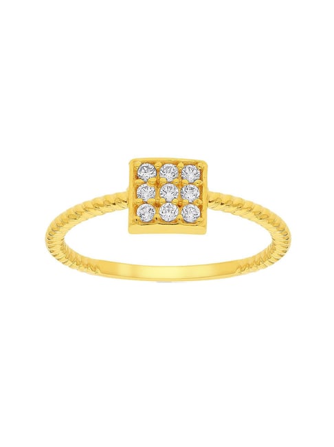 18K Yellow Gold & 0.5ct Diamond Ring For Men (16.5gm) – Virani Jewelers