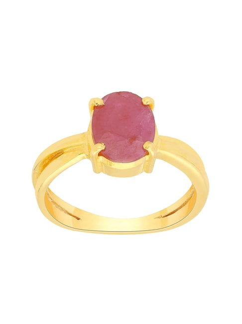 Buy Malabar Gold & Diamonds Ruby BIS Hallmark 22kt (916) Yellow Gold Ring  For Women (FRPRGNRURGA027_Y_9) at Amazon.in