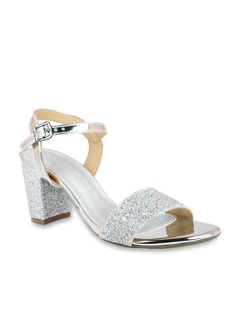 Inc.5 Women's Silver Ankle Strap Sandals Price in India