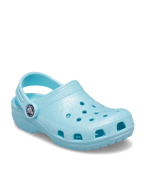 Buy Crocs Kid's Classic Ice Blue Back strap Clogs for Boys at Best