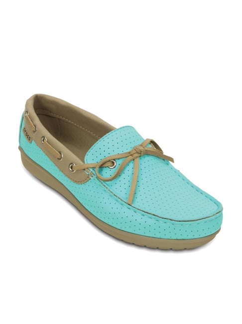 Buy Crocs Women's Wrap Colorlite Blue Boat Shoes for Women at Best