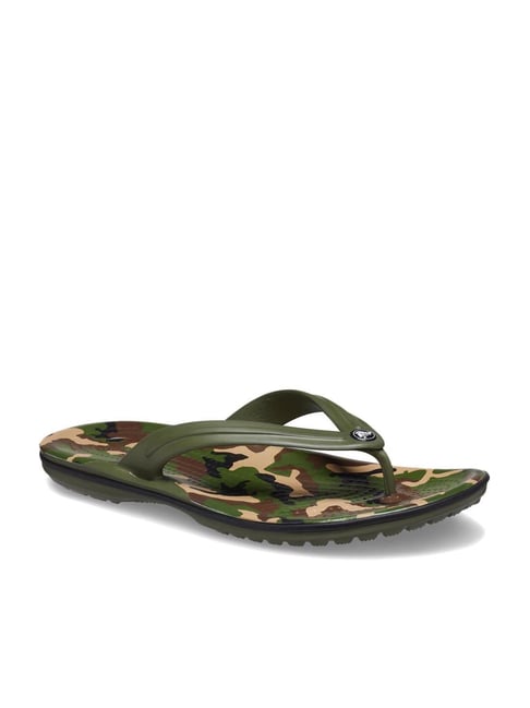 Crocs Unisex WoCrocband Green Flip Flops