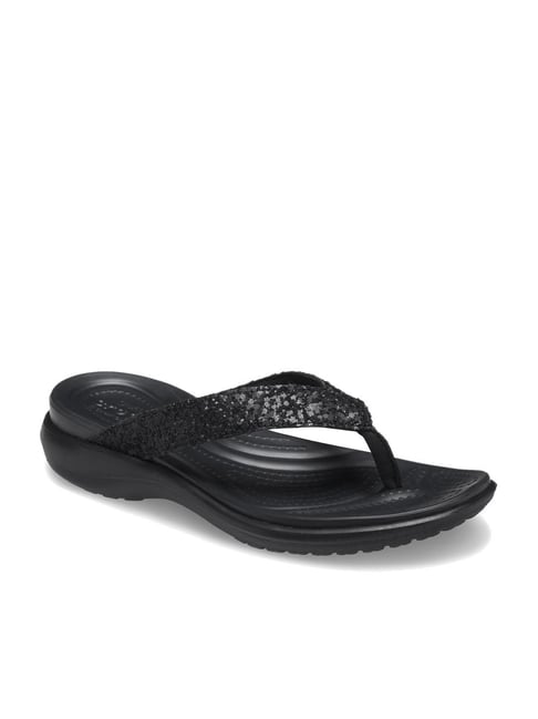 Crocs Women's Capri Black Flip Flops