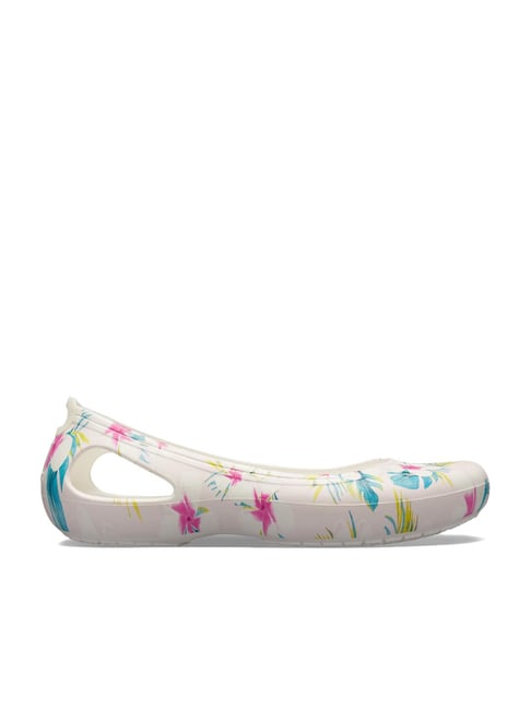 Buy Crocs Women s Kadee White Flat Ballets for Women at Best Price