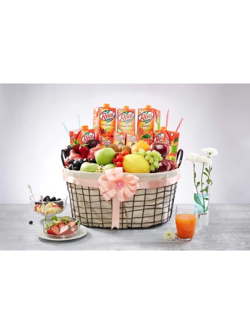 NATURALLYOURS Black Iron Wire Storage Basket - Set of 1