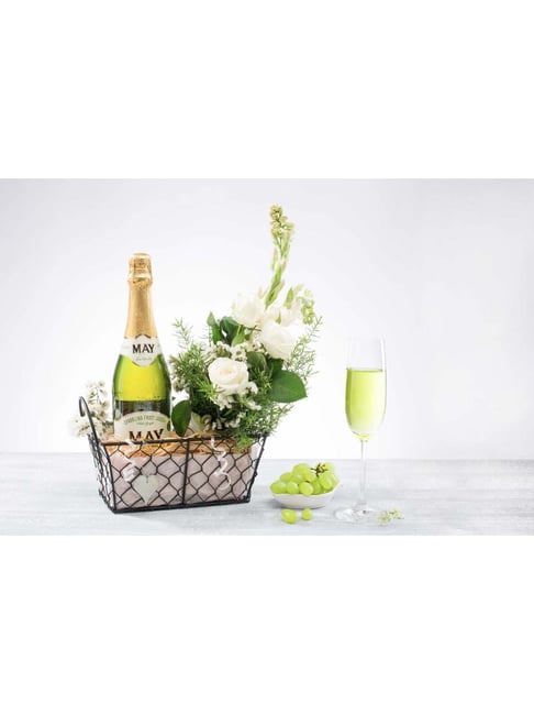 NATURALLYOURS Black Iron Wire Storage Basket - Set of 1