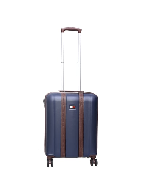 Tommy Hilfiger Graphite  Navy 4 Wheel Small Hard Cabin Trolley   - 40 cm-image-34