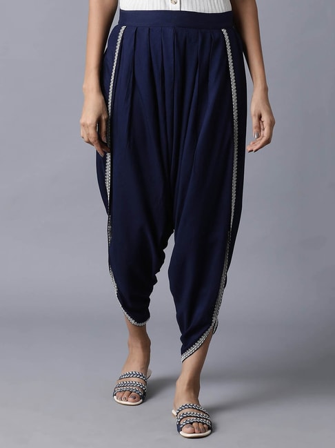 Elephant Aztec Cotton Women's Harem Pants in Navy. Free Shipping for all  orders over $60.