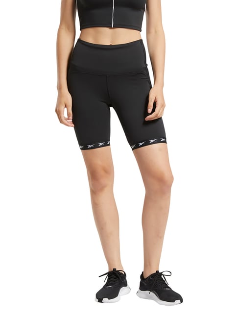 Buy Reebok Black Mid Rise Bike Shorts for Women Online Tata CLiQ