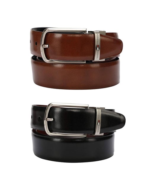 Tommy Hilfiger Carlson Multicolor Leather Reversible Belt for Men