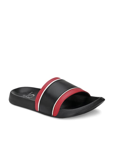 Carlton London Men's Black Casual Sandals