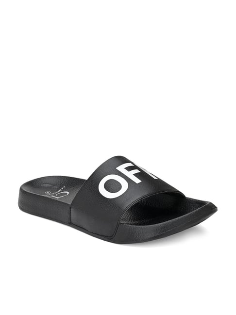 Carlton London Men's Black Casual Sandals