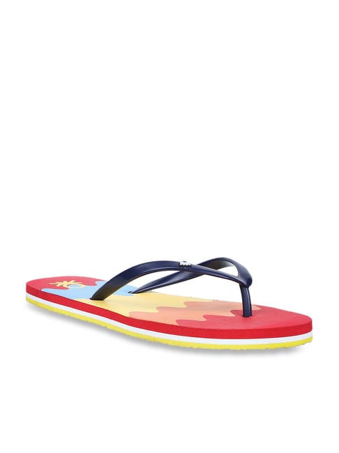 United Colors of Benetton Women's Black & Red Flip Flops