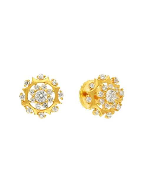 Buy Malabar Gold 22 KT Gold Bali Drop Earring for Women Online