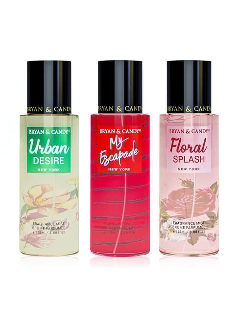 Bryan & Candy New York Body Mist Trio Combo Gift Set for Women - 345 ml