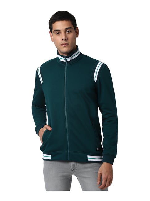 round neck jacket mens