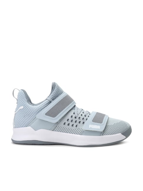 Puma Men's Rise XT NETFIT Grey Indoor Court Shoes