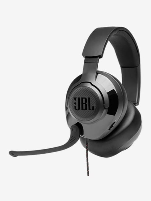 JBL Quantum 200 Over The Ear Wired Gaming Headphone with Mic (Black)